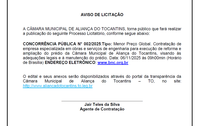 Aviso de Licitação