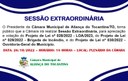 Sessão Extraordinária Sessão Extraordinária