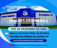 Sessões de Dezembro/2025