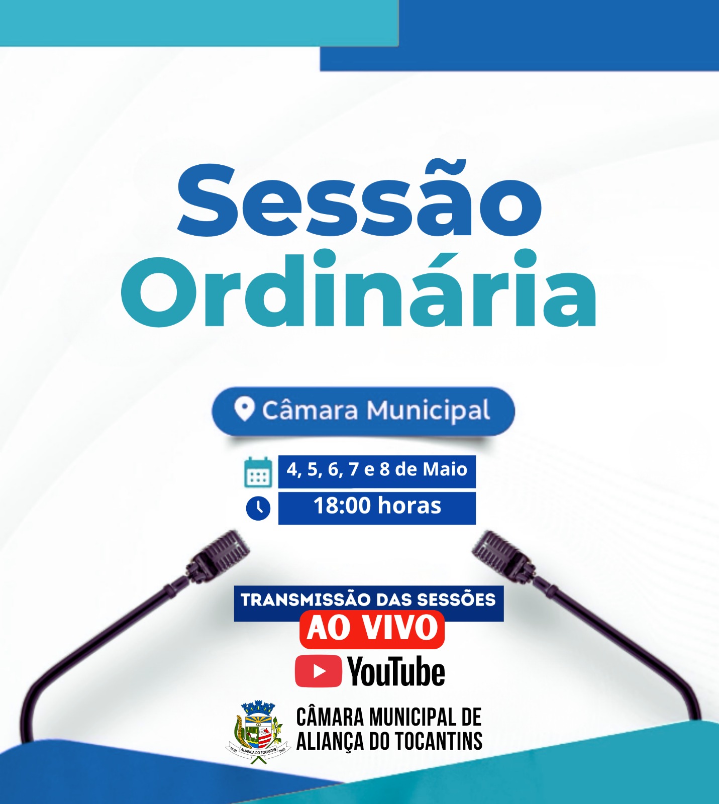 Sessões de Maio/2026