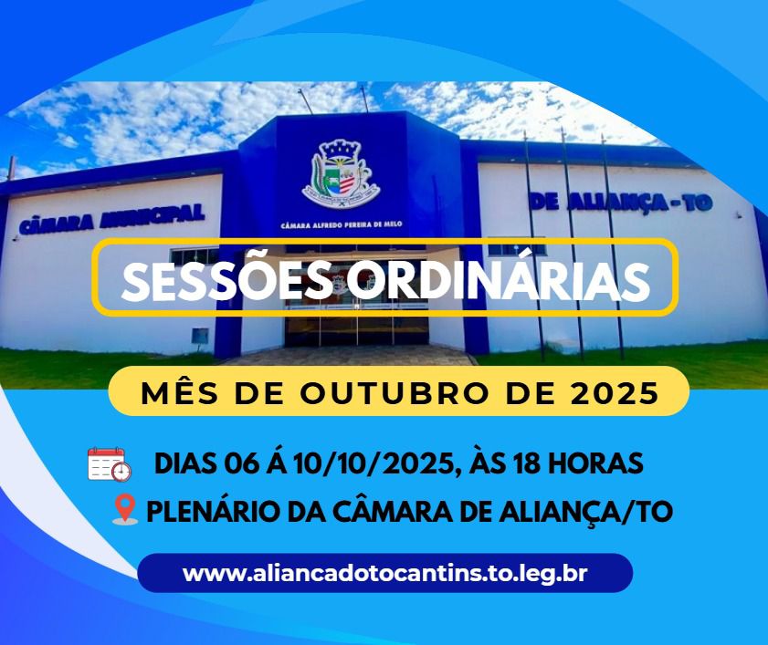 Sessões de Outubro/2025