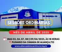 Sessões Ordinárias Abril/2025