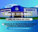 Sessões Ordinárias Maio/2025