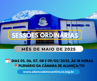Sessões Ordinárias Maio/2025