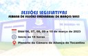 Sessões Ordinárias, Março/2023 Sessões Ordinárias, Março/2023