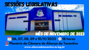 Sessões Ordinárias - Novembro/2023 Sessões Ordinárias - Novembro/2023